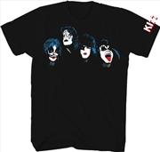 Buy Kiss - Faces Two T-Shirt - Medium Black 38101115A2