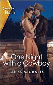 Buy One Night with a Cowboy [Large Print]