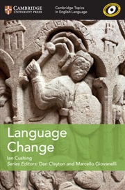 Buy Cambridge Topics In English Language Language Change