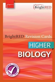 Buy Brightred Revision Cards - Higher Biology