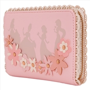 Buy Loungefly Disney Princess - Stained Glass Zip Around Wallet