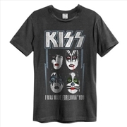 Buy Kiss - I Was Made For Loving You Amplified Vintage Charcoal X Large T Shirt