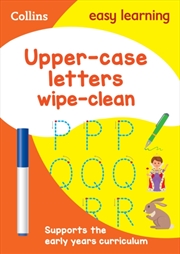 Buy Upper Case Letters Age 3-5 Wipe Clean Activity Book : Ideal For Home Learning