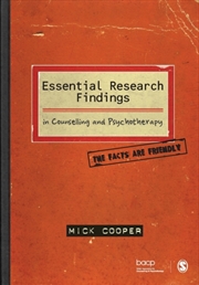 Buy Essential Research Findings In Counselling And Psychotherapy : The Facts Are Friendly