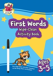 Buy First Words Wipe-Clean Activity Book For Ages 3-5 (With Pen)