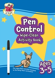 Buy Pen Control Wipe-Clean Activity Book For Ages 3-5 (With Pen)