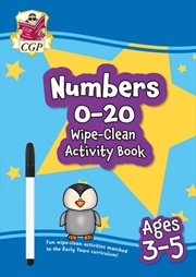 Buy Numbers 0-20 Wipe-Clean Activity Book For Ages 3-5 (With Pen)