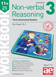 Buy 11+ Non-Verbal Reasoning Year 5-7 Workbook 3 : Three-Dimensional Rotation