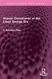 Buy Human Documents Of The Lloyd George Era