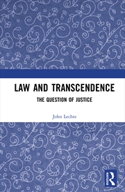 Buy Law And Transcendence
