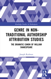 Buy Genre In Non-Traditional Authorship Attribution Studies