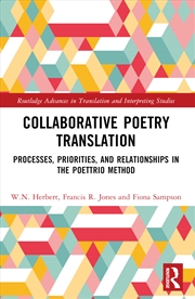 Buy Collaborative Poetry Translation