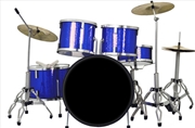 Buy Classic 5-Piece Blue Sparkle Finish Mini Drum Set Replica BLUE-DRUM-1