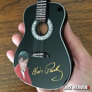 Buy Elvis Presley Gold Signature Black Acoustic Mini Guitar Replica Collectible EP-340