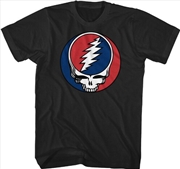 Buy Grateful Dead - Steal Your Face Logo T-Shirt - Medium Black