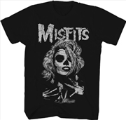 Buy Misfits - Web Woman T-Shirt - Small Black