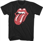 Buy Rolling Stones - Classic Tongue Logo T-Shirt - Large Black