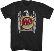 Buy Slayer - Silver Eagle T-Shirt - Small Black