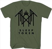 Buy Sleep Token - Logo Symbol T-Shirt - 2XL Olive