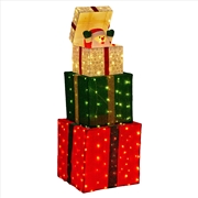 Buy 122cm Animated Present Stack Santa Led Lights