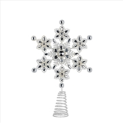 Buy Snowflake Christmas Tree Topper Beaded