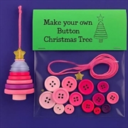 Buy Christmas gift Christmas Button Ornament - Festive Red Christmas Tree Design Craft Kit