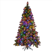 Buy 7.5ft Christmas Tree Glittery Gold Pine Led Multi-functional Lights