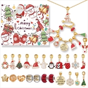 Buy Gold Christmas Advent Calendar DIY Jewelry Kit