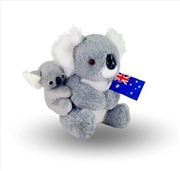 Buy 21 cm Koala W/Baby & Flag - Eco Friendly