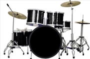 Buy Classic 5-Piece Black Sparkle Finish Mini Drum Set Replica BLK-DRUM-1
