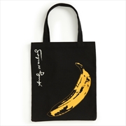 Buy Warhol Banana Canvas Tote Bag - Black
