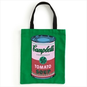 Buy Warhol Soup Can Canvas Tote Bag - Green