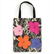 Buy Warhol Flowers Canvas Tote Bag - Pink