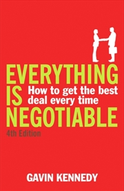 Buy Everything Is Negotiable : 4th Edition