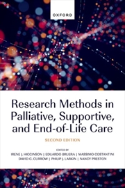 Buy Research Methods In Palliative, Supportive, And End-Of-Life Care