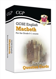 Buy Gcse English Shakespeare - Macbeth Revision Question Cards