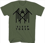 Buy Sleep Token - Logo Symbol T-Shirt - Medium Olive