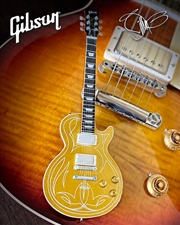 Buy Billy Gibbons Gibson Les Paul 1957 Standard Gold Top Pin Stripe Mini Guitar Replica Collectible GG-1