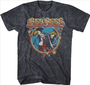 Buy Bee Gees - Stars Vintage T-Shirt - XL Black Mineral Wash