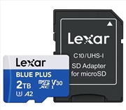 Buy Lexar Blue Plus Microsdxc Uhs-I Card, C10, U3, V30, A2, 2Tb,Up To 170Mb/S Read