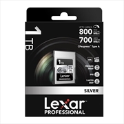 Buy 1Tb - Cfexpress Type A Professional Silver Series, Up To 800Mb/S Read, 700Mb/S Write, Vpg200, 8K