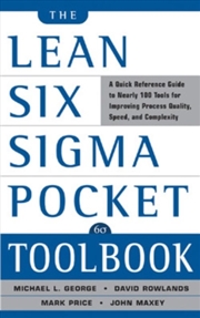 Buy Lean Six Sigma Pocket Toolbook
