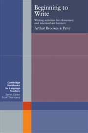 Buy Beginning To Write