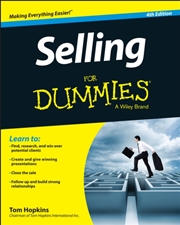 Buy Selling For Dummies 4th Editio