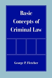Buy Basic Concepts Of Criminal Law
