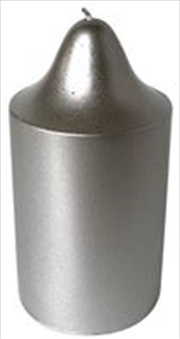 Buy Candle Pillr Christmas 13Cm Silver