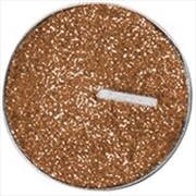 Buy Candle Tealght 8Pk Christmas Glitter Gold