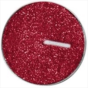 Buy Candle Tealght 8Pk Christmas Glitter Red