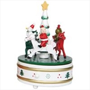 Buy Wooden Music Dec Carousel H20Cm