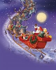 Buy Christmas Flying Santa 40X50 Diamond Art